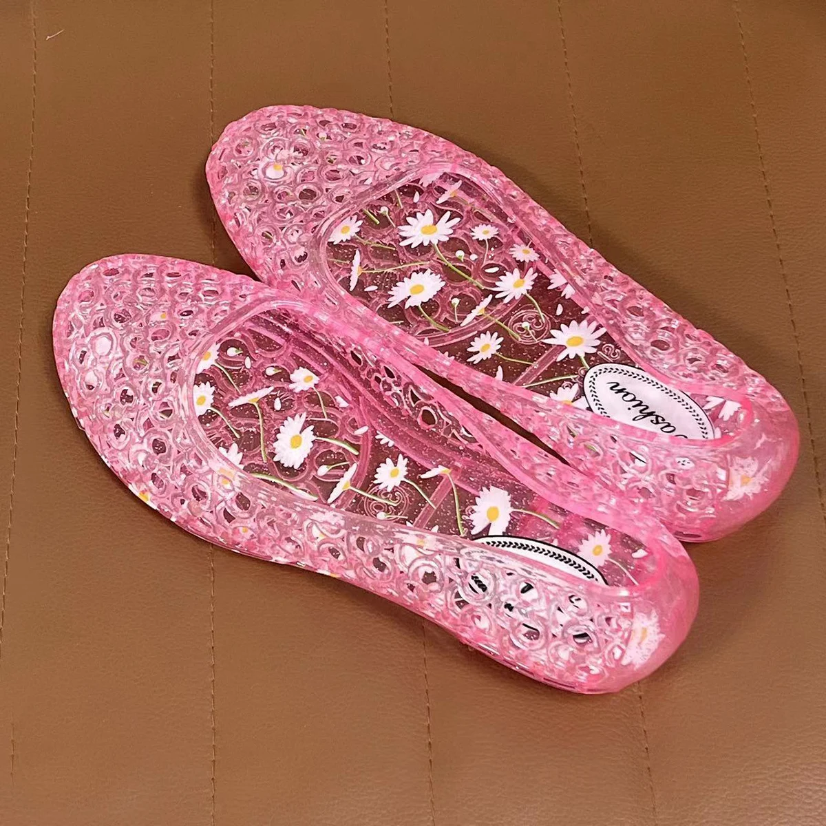 Ladies Sandals Sequin Flat Ladies Sandals Ladies Beach Jelly Shoes Women Shoes Sandalias De Mujer Clear Flat Sandals - Image 6