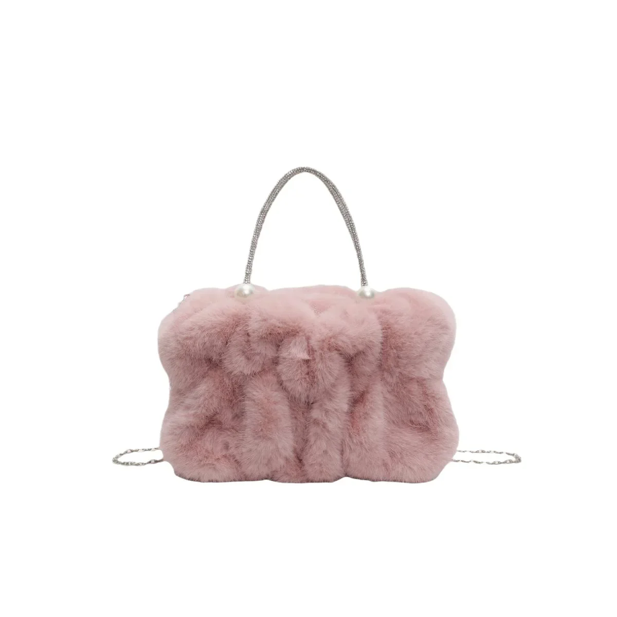 Soft Plush Evening Bags For Elegant Women Fur Dinner Party Clutch Chain Crossbody Winter Warm Luxury Designer Handbags - Image 5