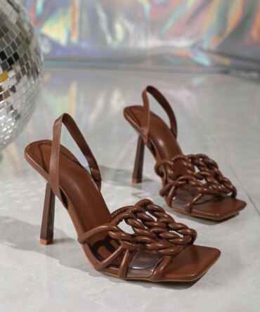 Women's Sandals Square Open Toe Kitten Heels Strappy Ankle Strap Sandals for Women Comfort Dress Party Shoes