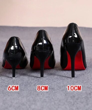  Red Bottom Women High Heels Classic Ladies Pumps Autumn Leather Dress Heel Shoes for Women Banquet Wedding High Heels