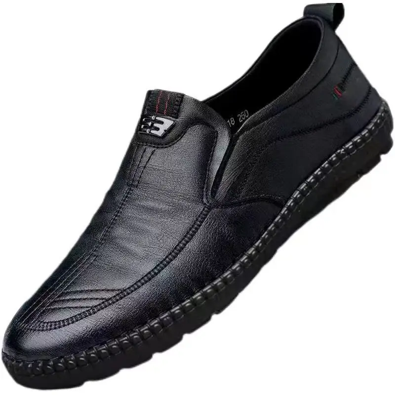 Mens PU Leather Loafers Non Slip Walking Flats Breathable Outdoor Slip on Casual Shoes for Male Work Office Driving Sneakers2 - Image 5