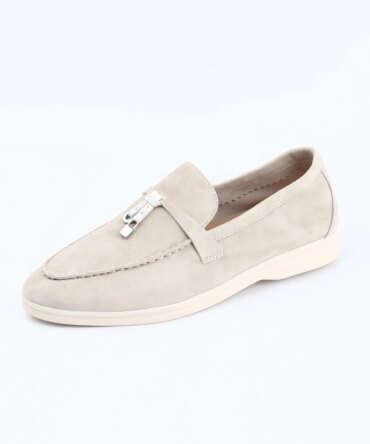 Women Suede Loafer 2024 Summer Walking Casual Moccasins Flat Loafer Men Lazy Shoes Fashion New Design Slip on Loafer Unisex
