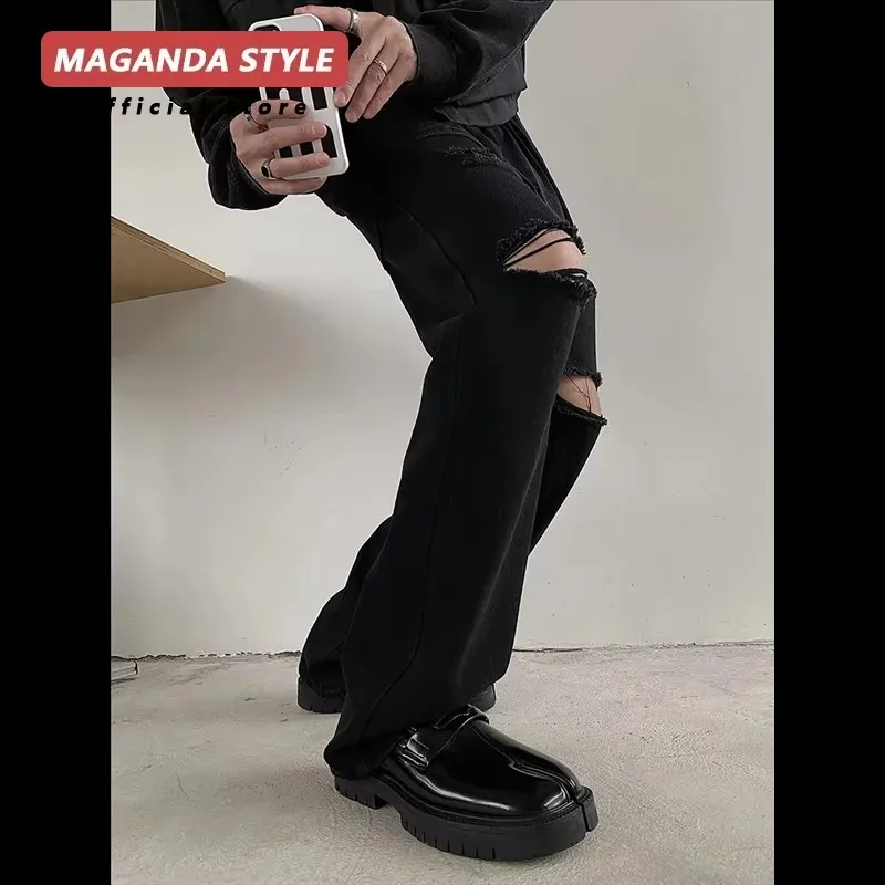 Maganda Tabi Shoes Loafer for Men and Women Split Toe Thick Sole Casual Leather Shoes - Image 3