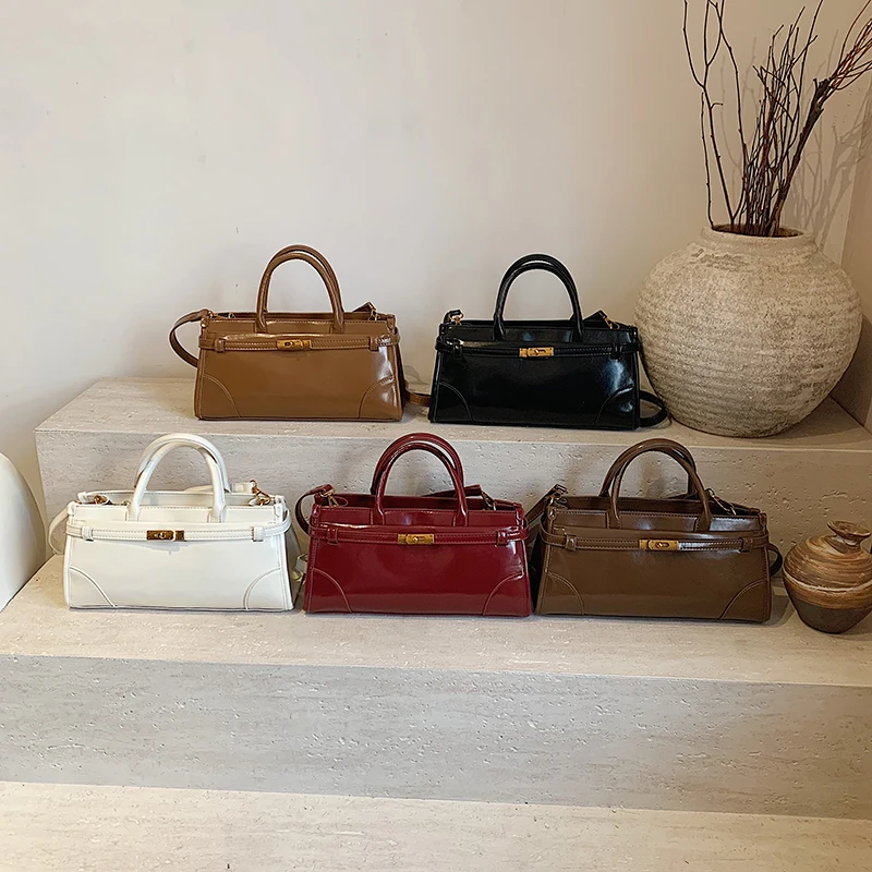 LEFTSIDE Small Pu Leather Crossbody Bags Lady Short Handle Shoulder Bag for Women 2024 New Simple Y2K Retro Handbags and Purses - Image 5