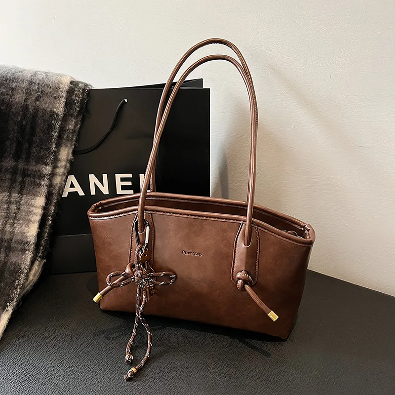 PU Leather Shoulder Bags For Women 2025 Winter Y2K Trend Female Crossbody Bag Lady Handbags And Purses Retro Tote Bag bolso - Image 5