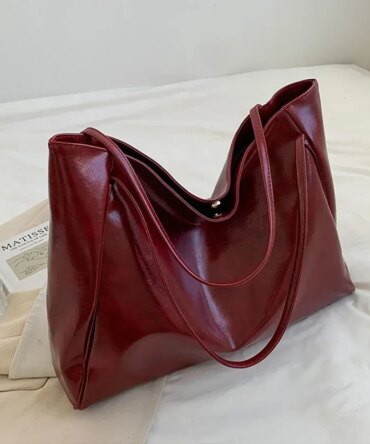 Women Tote Bag Fashion Underarm Pouch Large Capacity Soft Pu Leather Shoulder Bag Retro Crossbody Bag Casual Portable BucketBags