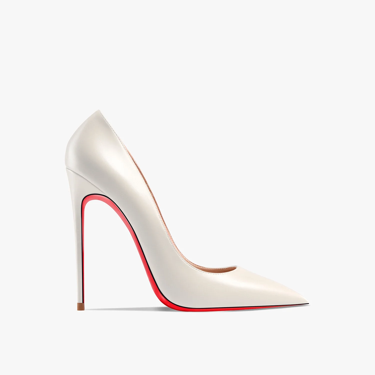 New Women's Red Shiny Bottom High Heels Luxury Pointed toe Pumps 12 cm Matte Party Wedding Shoes Elegant Woman Heeled Shoes - Image 6