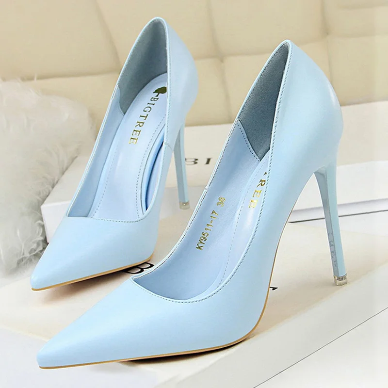 BIGTREE Shoes Women Pumps Fashion High Heels Shoes Black Pink White Shoes Women Wedding Shoes Ladies Stiletto Women Heels 2025 - Image 3