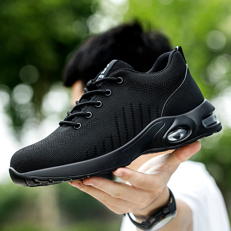 New Styles Men Safety Boots With Steel Toe Cap Anti-smash Work Sneakers Safety Shoes Men IndestructibleWork Boots Tactical Boots - Image 5