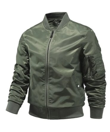 Solid Color Bomber Jacket Men Fashion Aviator Baseball Jacket New In Outerwears Spring Autumn Ropa Hombre Jackets For Men S-5XL