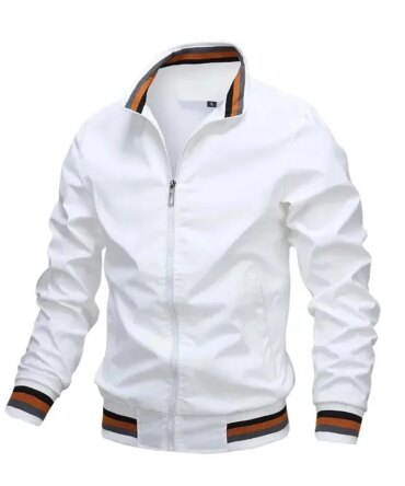 Spring And Autumn Fashion Stand-Up Casual Zipper Jacket High Quality Aviator Jacket Windproof Rainproof Outdoor Sports Jacket