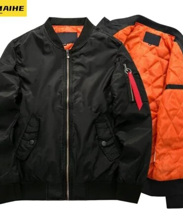 2023 New MA1 Pilot Bomb Jacket Men's Autumn and Winter Thickened Baseball Suit Casual Coat Men's Military Windproof Jacket Men's