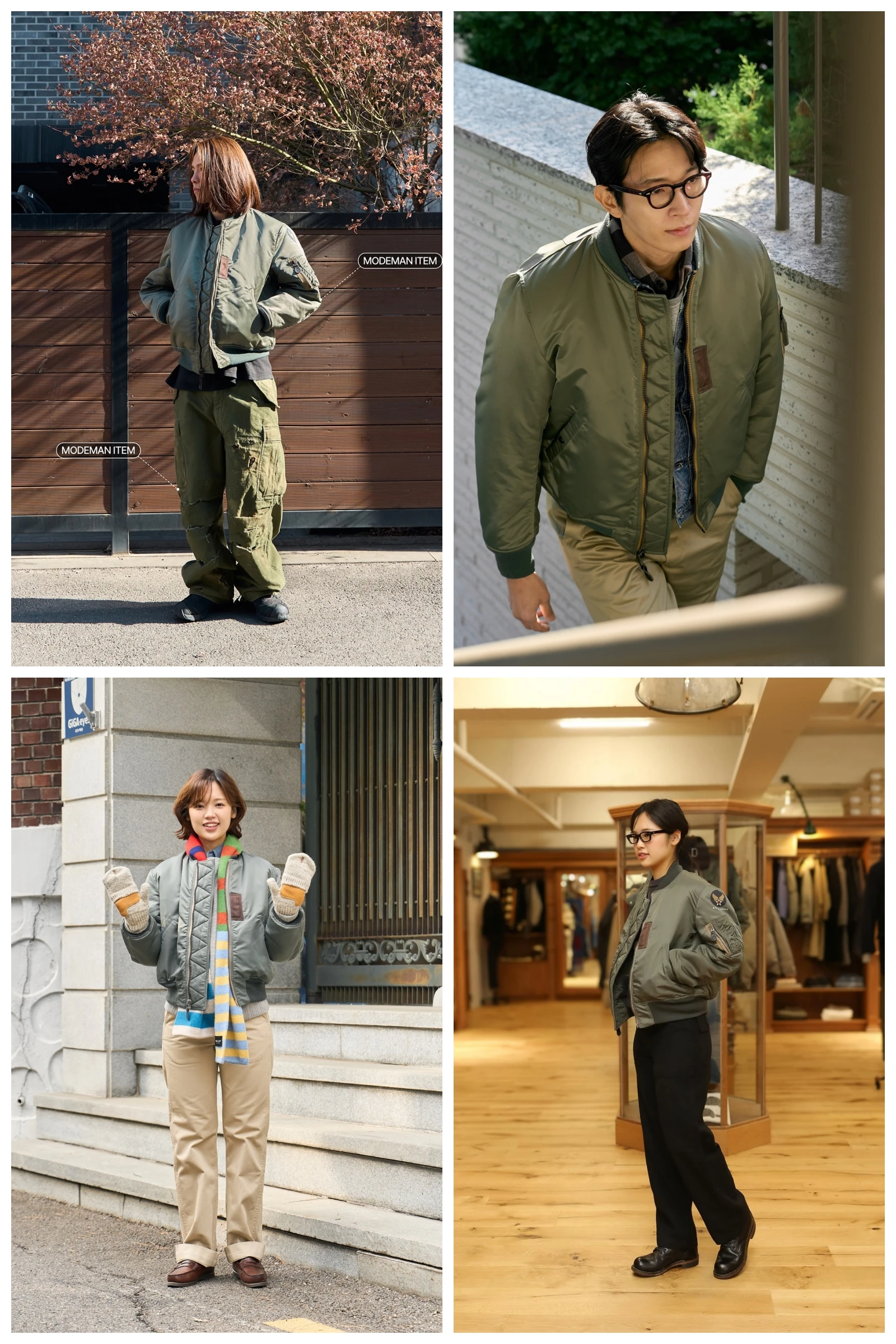 WII USAF William Gibson 2025 MA-1 Sage Green Winter Coat Pilot Nylon VTG Padded L2B Vintage JAPAN Bomber Flight Jacket For Men - Image 3