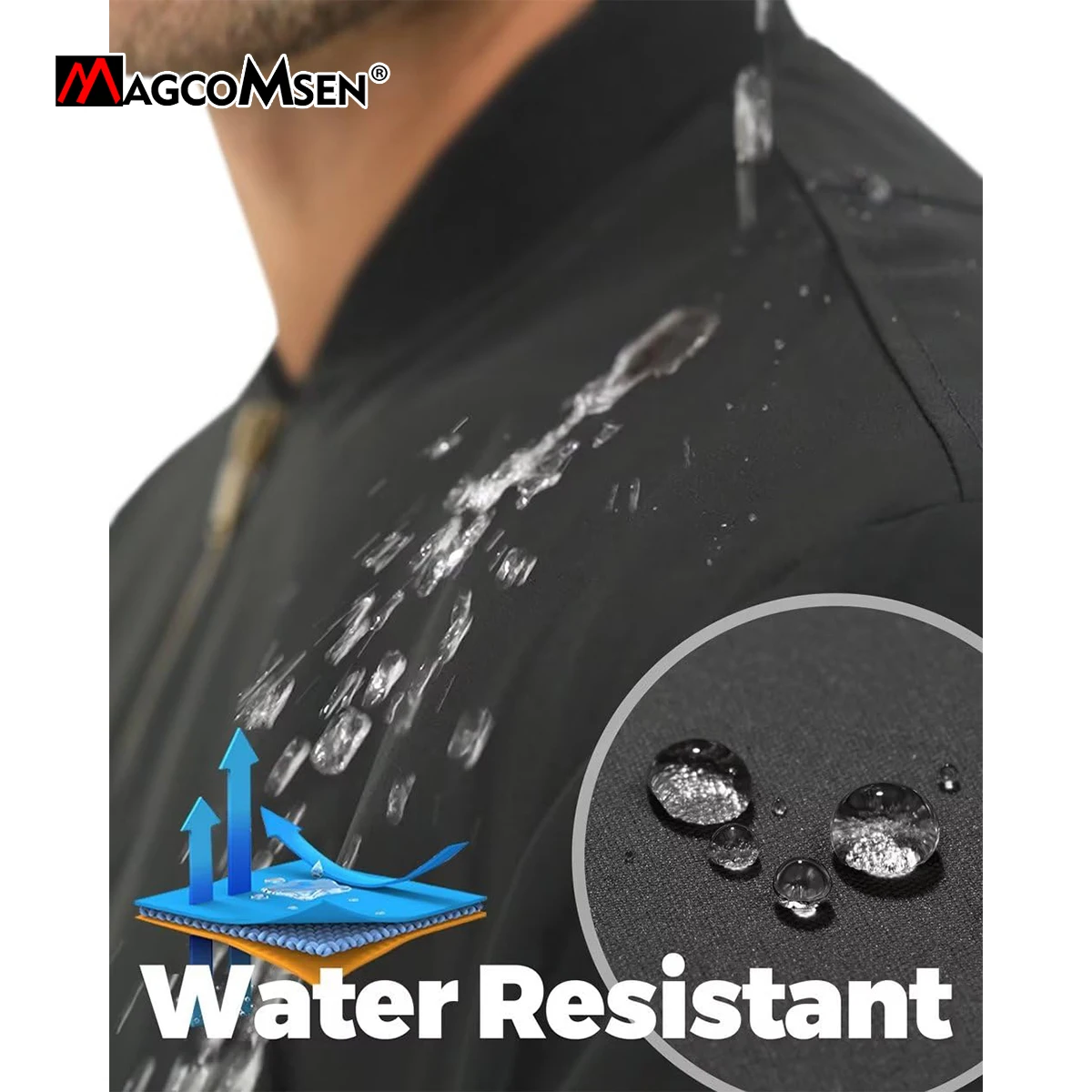 MAGCOMSEN Bomber Jacket Men Warm Zip Up Winter Padded Coat Casual Baseball Jackets Pilot Windbreaker Varsity Jackets - Image 3