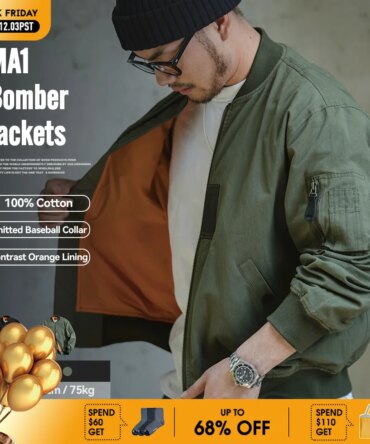 Maden Retro MA1 Bomber Flight Jackets Green Windproof Pilot Jacket Casual Motorcycle Baseball Coat for Men's Spring and Autumn