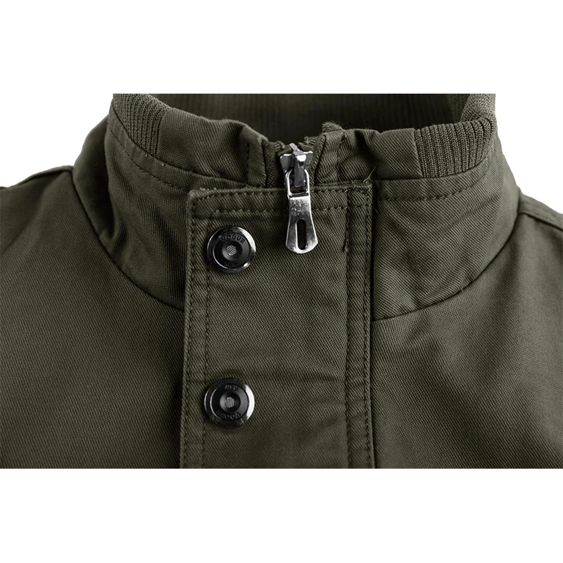 MAGCOMSEN Men's Bomber Pilot Jacket Autumn Standing Collar Windproof Jacket with Multiple Pockets - Image 4