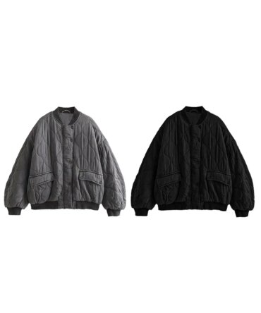 Women's Comfortable Casual Aviator Jacket Coat Round Collar Zipper Button Long Sleeve Jacket Fashion Warm Women's Jacket