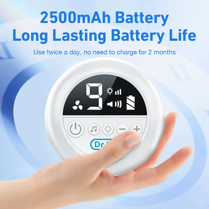 MAMIJOY Baby Nasal Aspirator Electric Nose Cleaner with Built-In Music & Night Light Rechargeable Nose Booger Sucker for Babies - Image 4