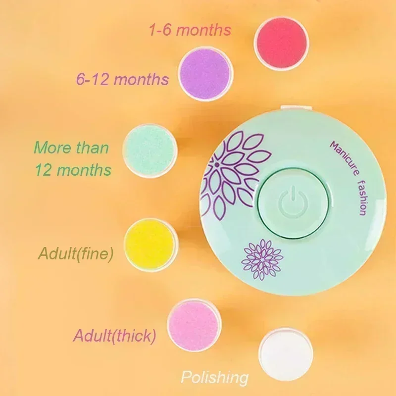 Electric Baby Nail Trimmer Baby Items Kid Nail Polisher Tool Care Kit Easy To Trim Nail File Newborn Baby Things Bebe Accessorie - Image 4