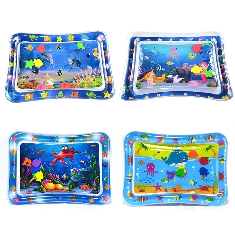 Summer Inflatable Water Mat PVC Playmat Toddler Activity Play Center Water Mat for Babies Early Education Developing Summer Toy - Image 5