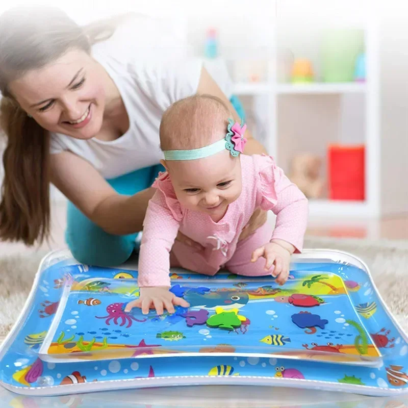 Summer Inflatable Water Mat PVC Playmat Toddler Activity Play Center Water Mat for Babies Early Education Developing Summer Toy - Image 3