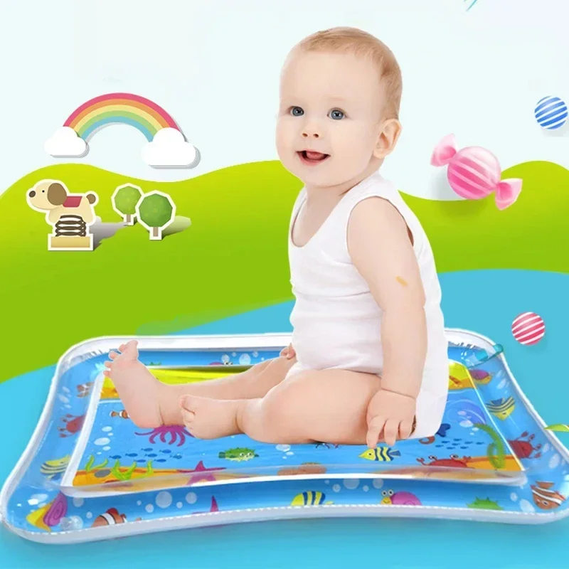 Summer Inflatable Water Mat PVC Playmat Toddler Activity Play Center Water Mat for Babies Early Education Developing Summer Toy - Image 4