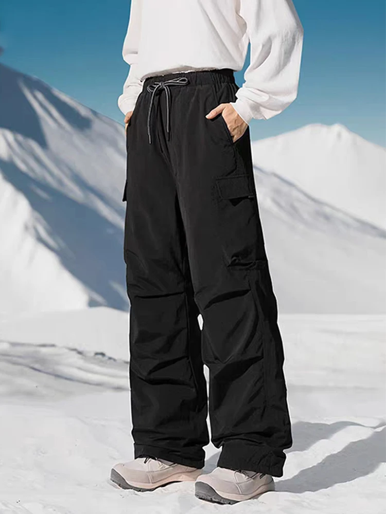 Winter Warm Down Padded Pants Men 90% White Duck Down Insulation Windproof Ski Trousers for Cold Weather Unisex Style - Image 4