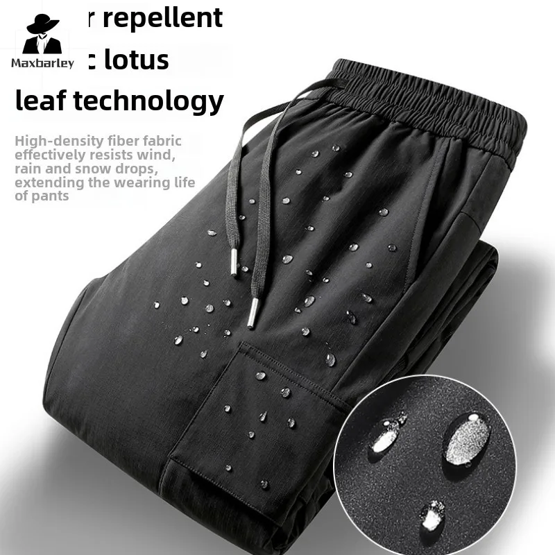 Winter Down Pants Men's Casual Waterproof Zipper Pocket Thick 90% Duck Down Cargo Pants Male Jogger Outdoor Warm Sports Pants - Image 3