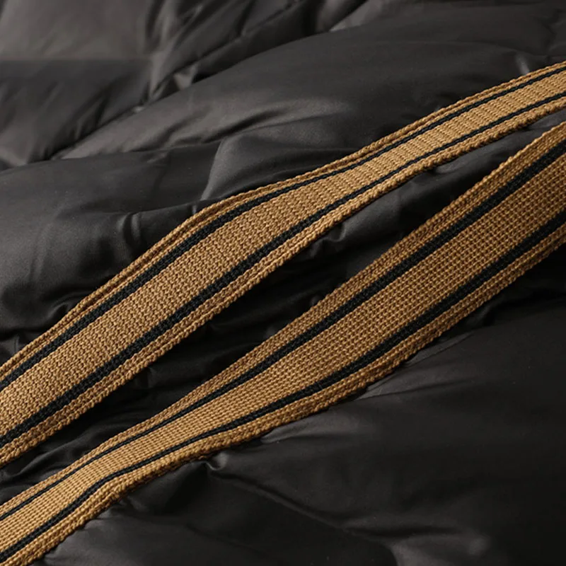 Side striped cold casual sports men's down pants deep winter %90 white duck down men's pants tide - Image 4