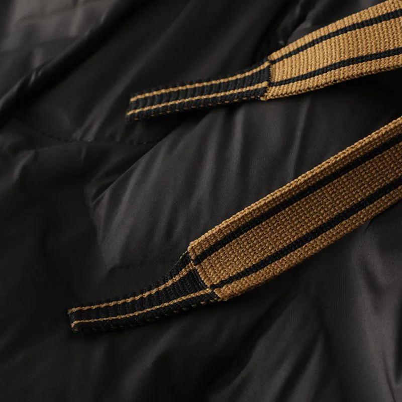 Side striped cold casual sports men's down pants deep winter %90 white duck down men's pants tide - Image 3