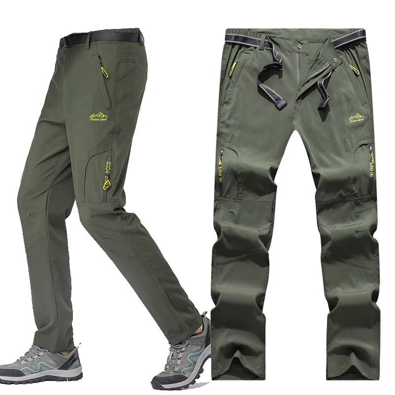 SFABL 5XL Summer Quick Dry Hiking Pants Men Stretch Waterproof Tactical Pants Zipper Pockets Trousers Lightweight Fishing Pants - Image 4