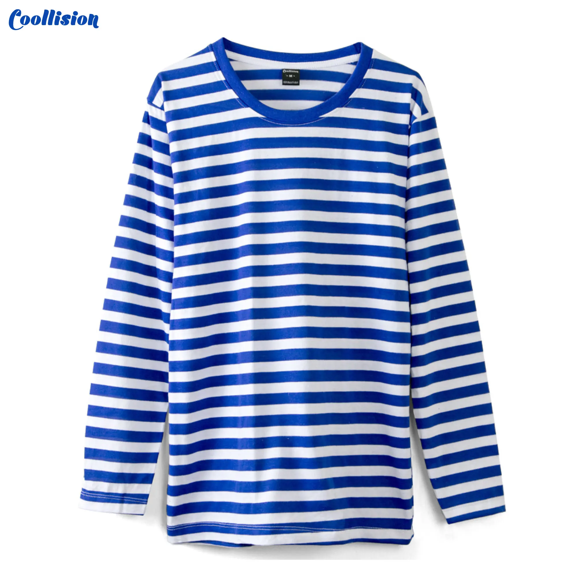 Black white striped UNISEX long sleeved T-shirt Fashion Autumn t shirt for man Cotton elasticity T-shirt Casual y2k men clothing - Image 5