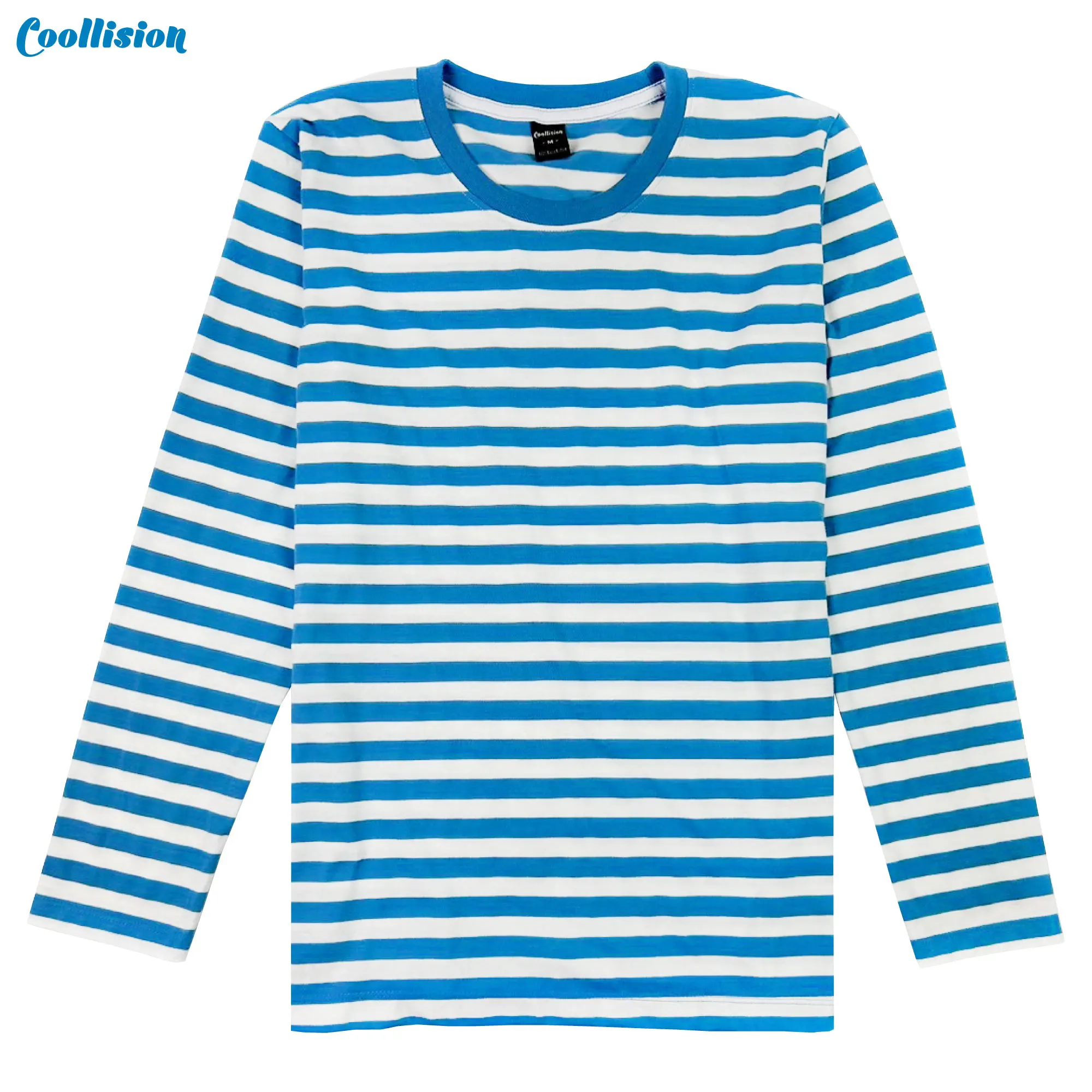 Black white striped UNISEX long sleeved T-shirt Fashion Autumn t shirt for man Cotton elasticity T-shirt Casual y2k men clothing - Image 6