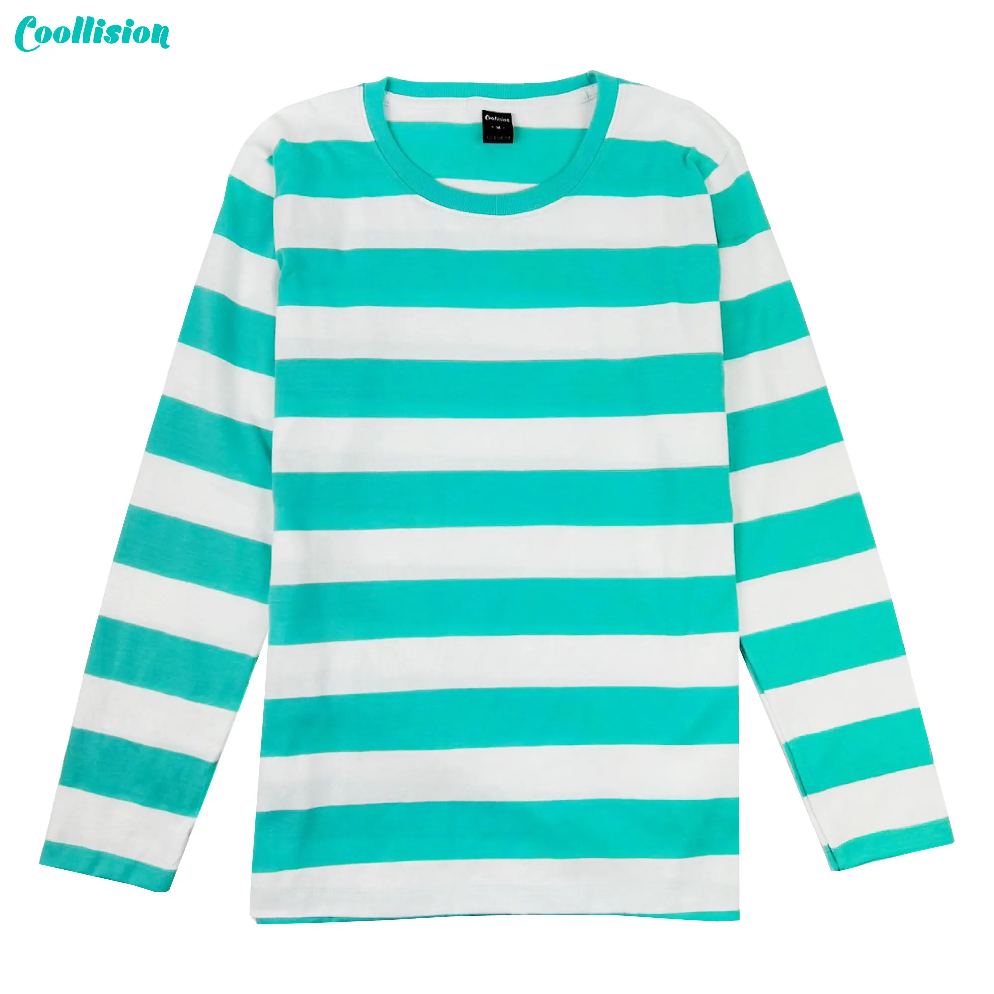 Black white striped UNISEX long sleeved T-shirt Fashion Autumn t shirt for man Cotton elasticity T-shirt Casual y2k men clothing - Image 4