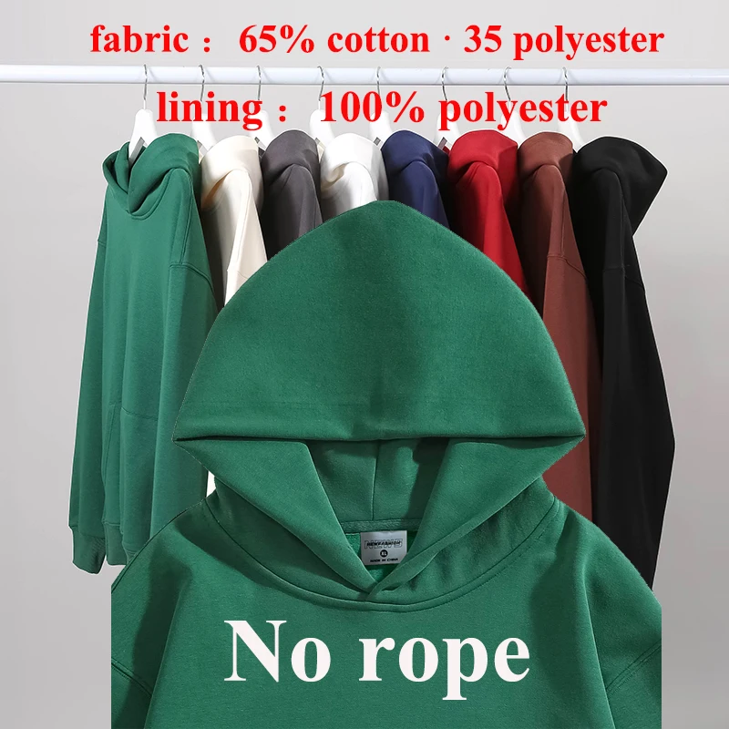 Customized Your Design Hoodies Unisex 500 GSM Heavy Weight Solid Oversize Drop Shoulder Personalized Printed Pullover Sweatshirt - Image 5