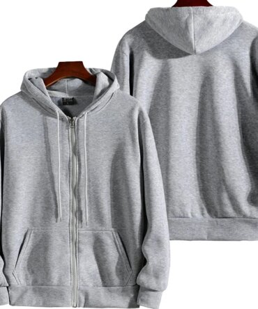 Zipper Hoodies Autumn Winter Men's New Long Sleeve Hooded Sweatshirt Fashion Casual Male Outfit Sportwear Loose Fit Clothes