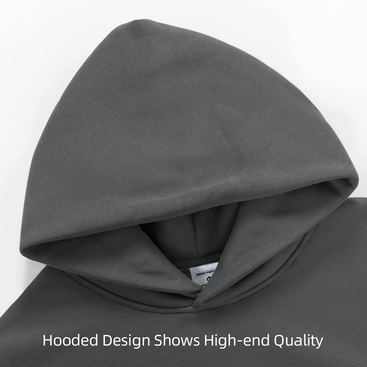 16.9oz 480gsm Heavy Weight Cotton Plus Velvet Hooded Sweater Men Thickened Tight Polar Fleece Pullover Hoodie Women Sweatshirt - Image 5