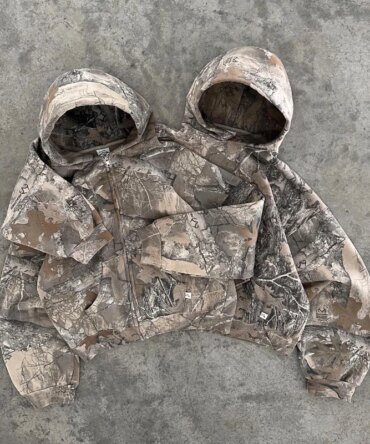 Y2K Retro Hoodie Men Printed Camouflage Pattern Pullover Sweatshirts High Street Hip Hop Streetwear Oversized Unisex Camo Hoodie