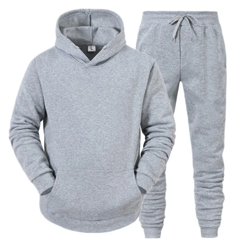 Men Sportswear Sweater Suit Hoodies + Pants Sports Clothing Spring Autumn Sets Jogging Trousers Running Male Tracksuits - Image 5