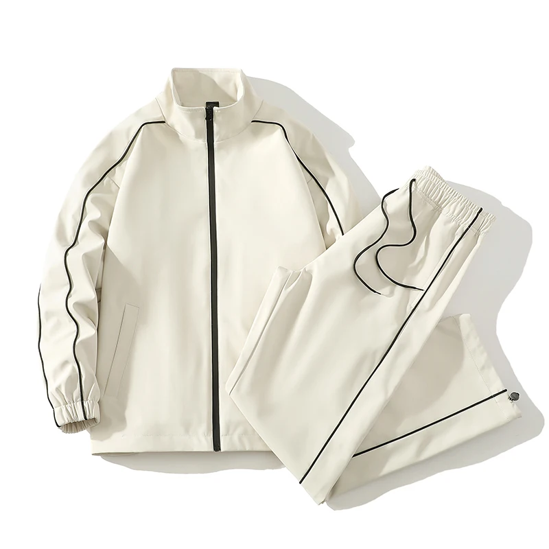 Men's Tracksuit Spring/autumn Man Two-piece Set Sweat Suit Overalls Korean Style Leisure Suit Plus Size Hoodies+Harem Pants - Image 3