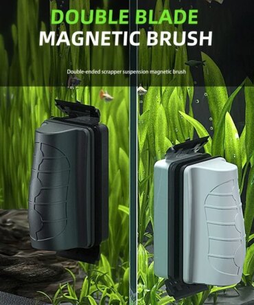 New Magnetic Aquarium Fish Tank Brushes Floating Clean Glass Window Algae Scraper Cleaner Brush Scrubber Aquarium Accessories