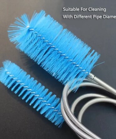 Aquarium Pipe Cleaning Brush Fish Tank Cleaner Tube Stainless Steel Water Filter Air Tube Flexible Double End Hose Accessories