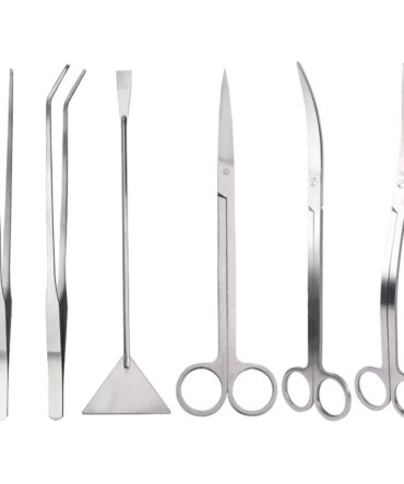 Aquarium Accessories Hard Stainless Steel Aquarium Tool Scissor Tweezers Plants Wave Scissors Fish Tank Shovels Cleaner Supplies