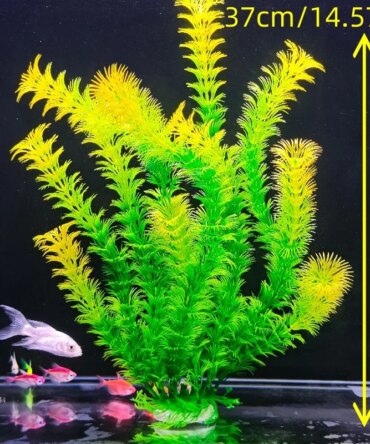 37CM Artificial Grass Aquarium Ornament Plants Water Plant Plastic aquarium simulation plant For Fish Tank Underwater Plants ﻿