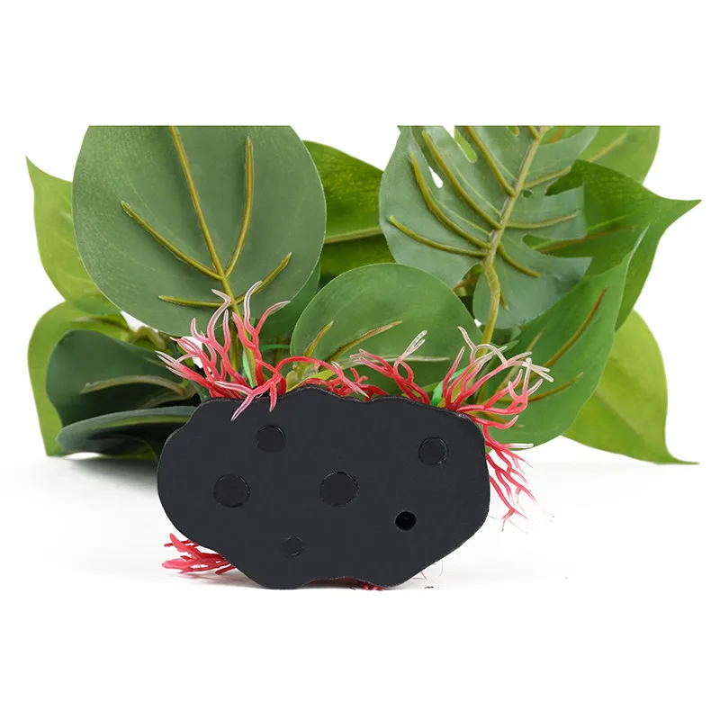 Artificial Aquarium Decor Plants Plastic Aquatic Plant with large green leaves Underwater Plants Fish tank aquatic plant adorn - Image 5