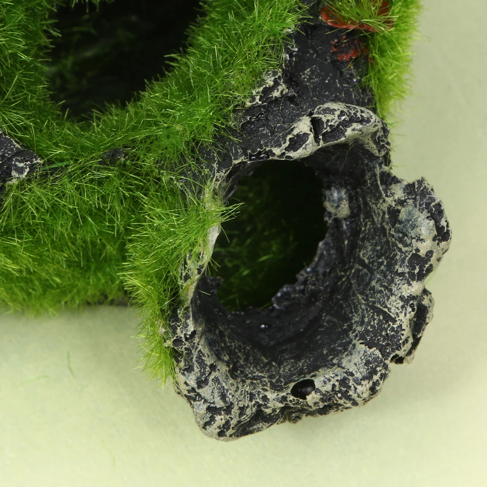 Resin Breeding Hiding Cave Ornaments Shrimp Breeding Evasion House Simulation Moss Roots Decorative Props for Fish Tank Aquarium - Image 6