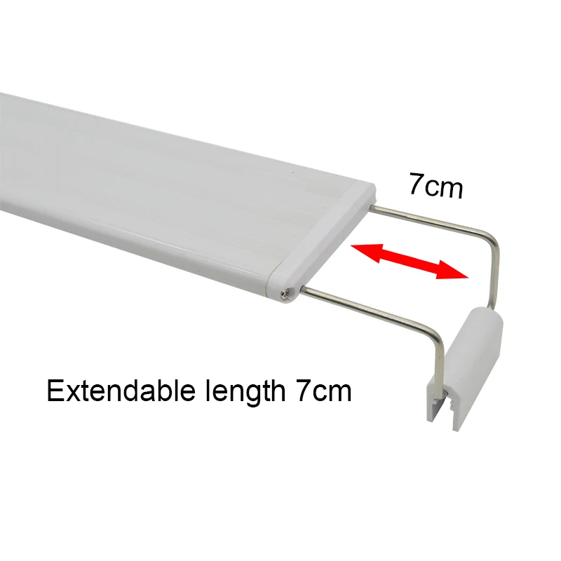 Aquarium LED Light Super Slim Fish Tank Aquatic Plant Grow Lighting Waterproof Bright Clip Lamp Blue LED 18-72cm for Plants 220v - Image 3