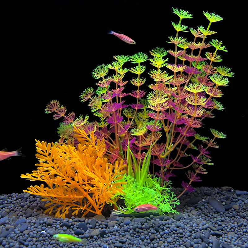 Artificial Aquarium Decor Plants Plastic Aquatic Plants Underwater Plants Aquarium Accessories Decoration Piante Acquario - Image 5