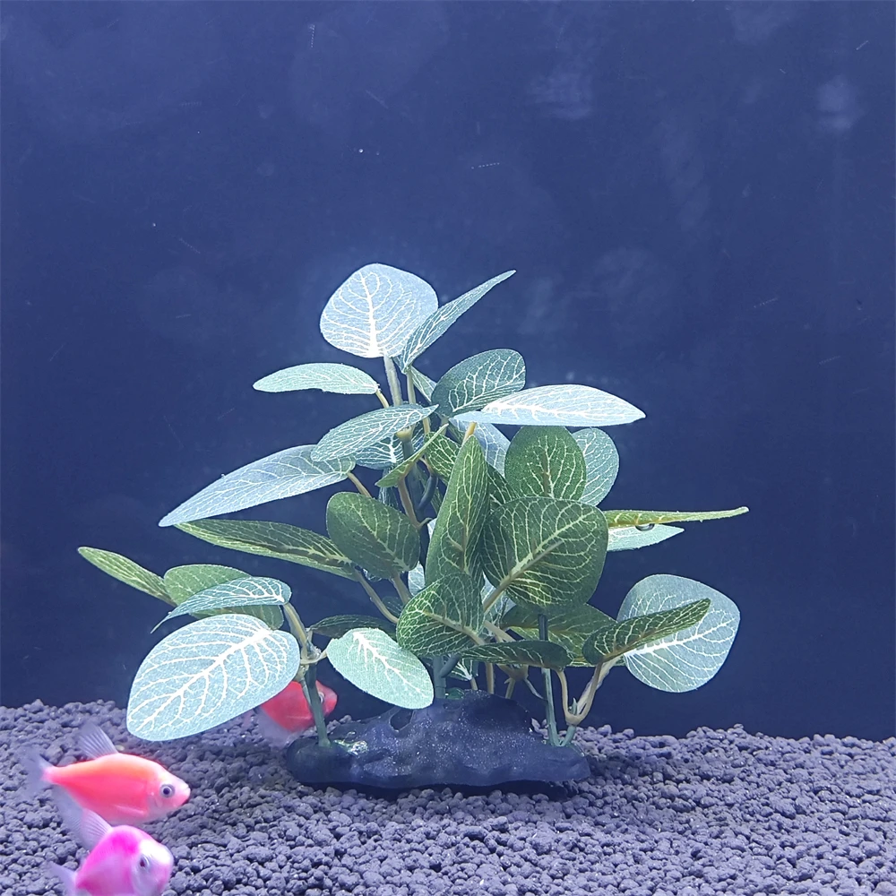Aquarium simulation plant Plastic Artificial Turtle Tree Trunk plant Plant Fish Tank Grass Wood Decoration Underwater Plants - Image 4