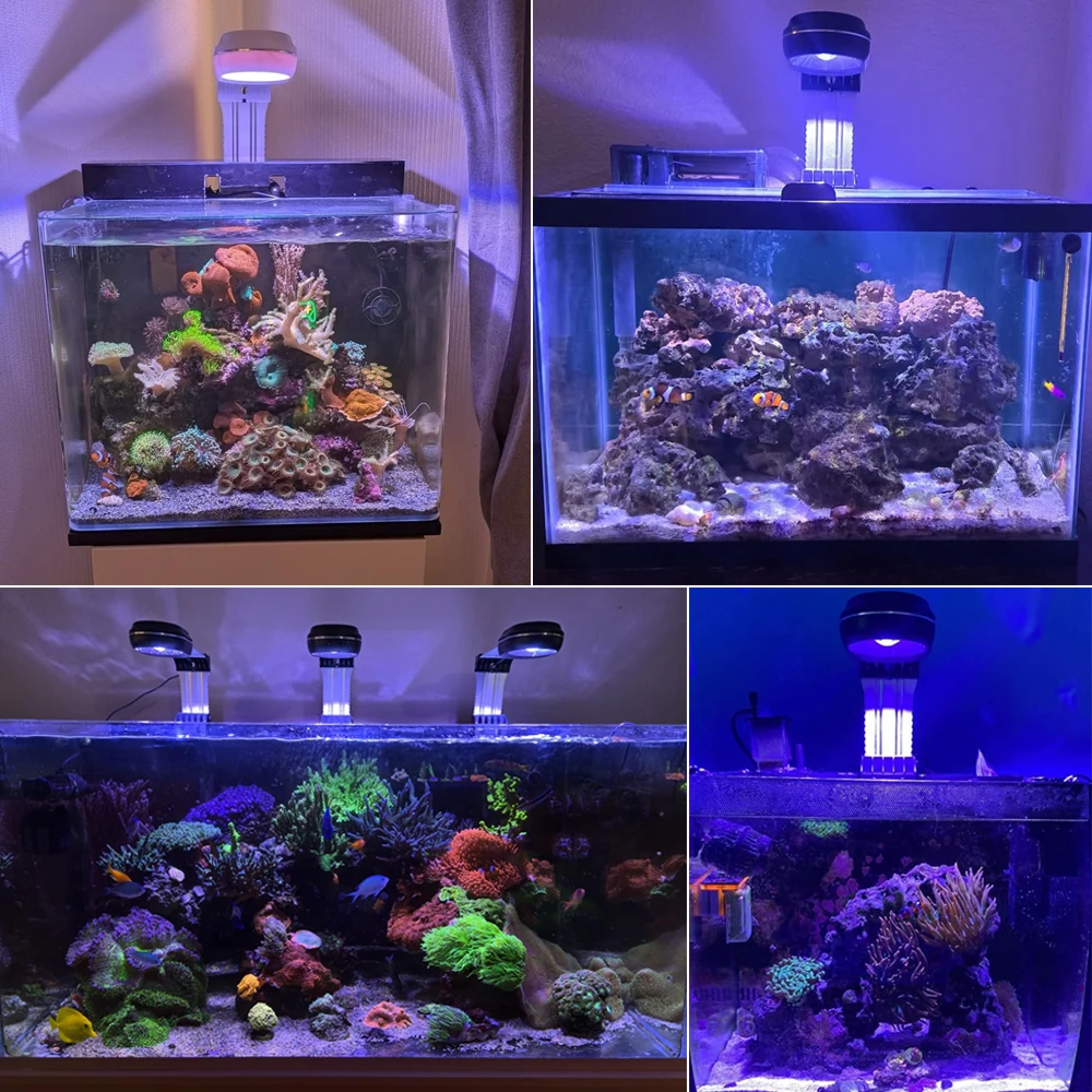 PopBloom-Marine Aquarium Light 60W/100W, Reef Aquarium LED Lamp for 30-70cm Reef Coral SPS LPS Saltwater Tank - Image 4